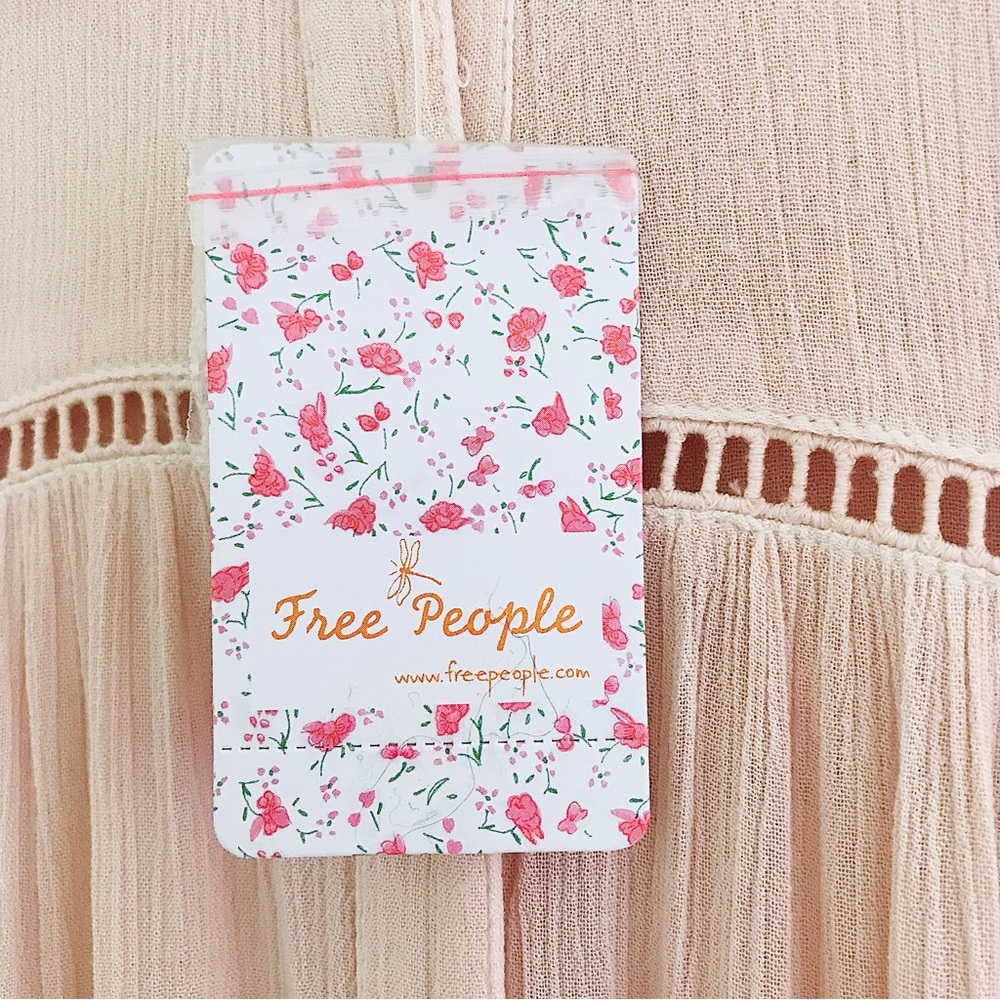 FREE PEOPLE Pretty Cozy Maxi Ecru Dress - Picture 15 of 16